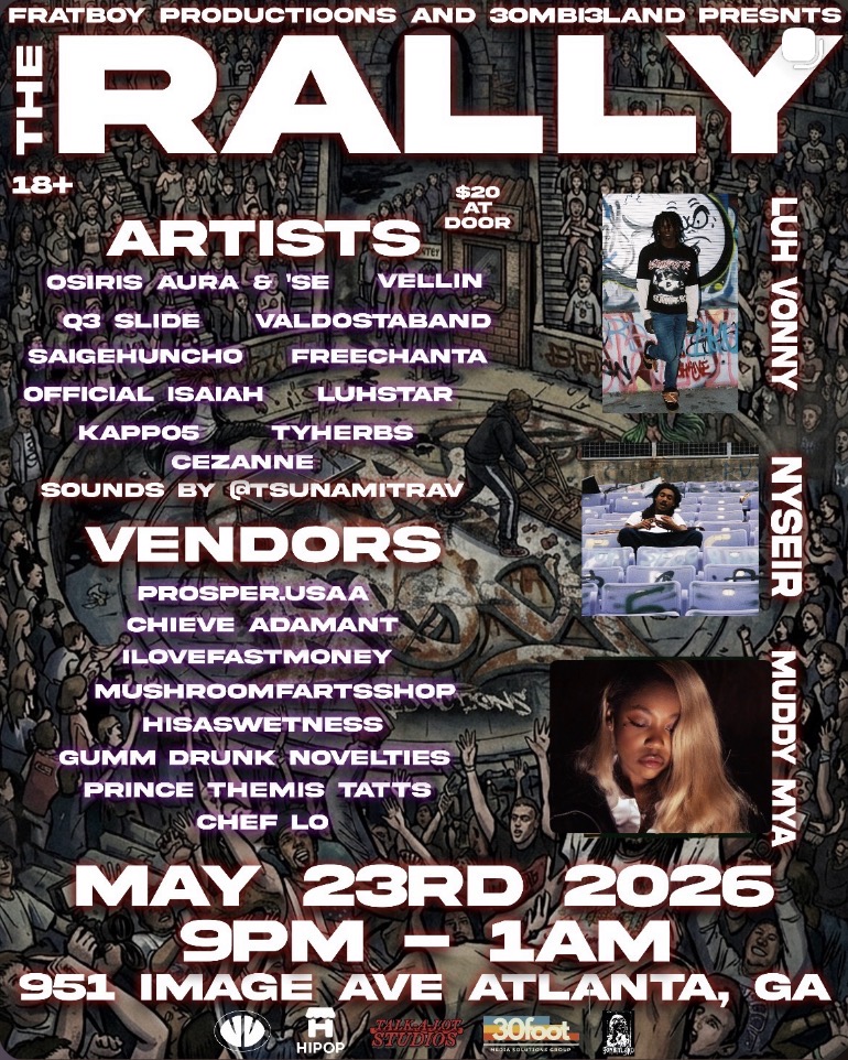 The Rally show flyer